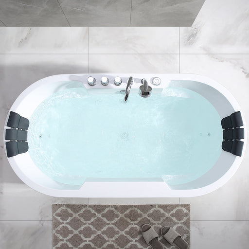 Empava-67AIS17 67 in. Whirlpool Acrylic Freestanding Bathtub