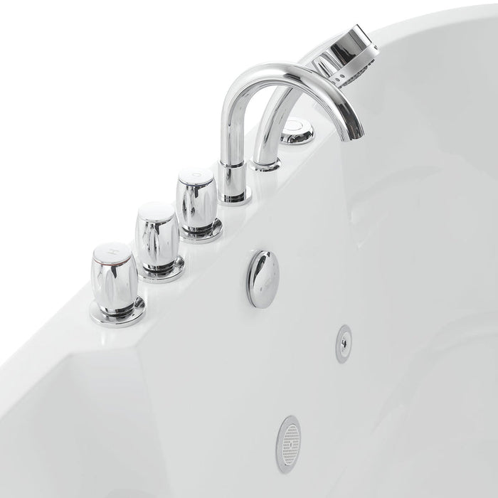 Empava-67AIS17 67 in. Whirlpool Acrylic Freestanding Bathtub