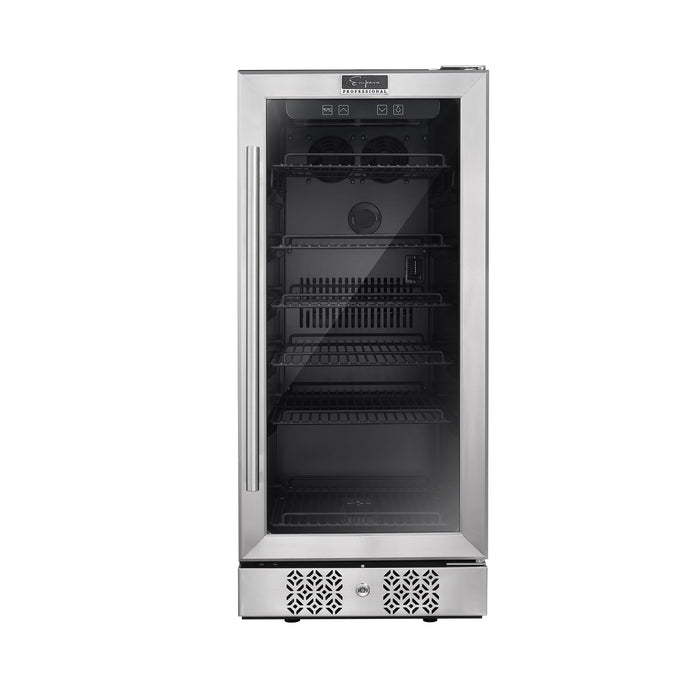 Empava BR01S 15 Inch Wine Cooler Undercounter 3cu.ft 84 Cans Mini Fridge (DISCONTINIUED)