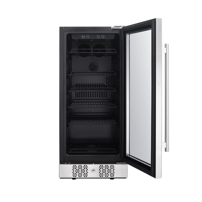 Empava BR01S 15 Inch Wine Cooler Undercounter 3cu.ft 84 Cans Mini Fridge (DISCONTINIUED)