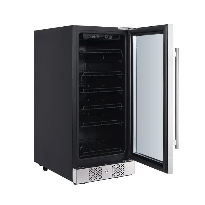 Empava BR01S 15 Inch Wine Cooler Undercounter 3cu.ft 84 Cans Mini Fridge (DISCONTINIUED)