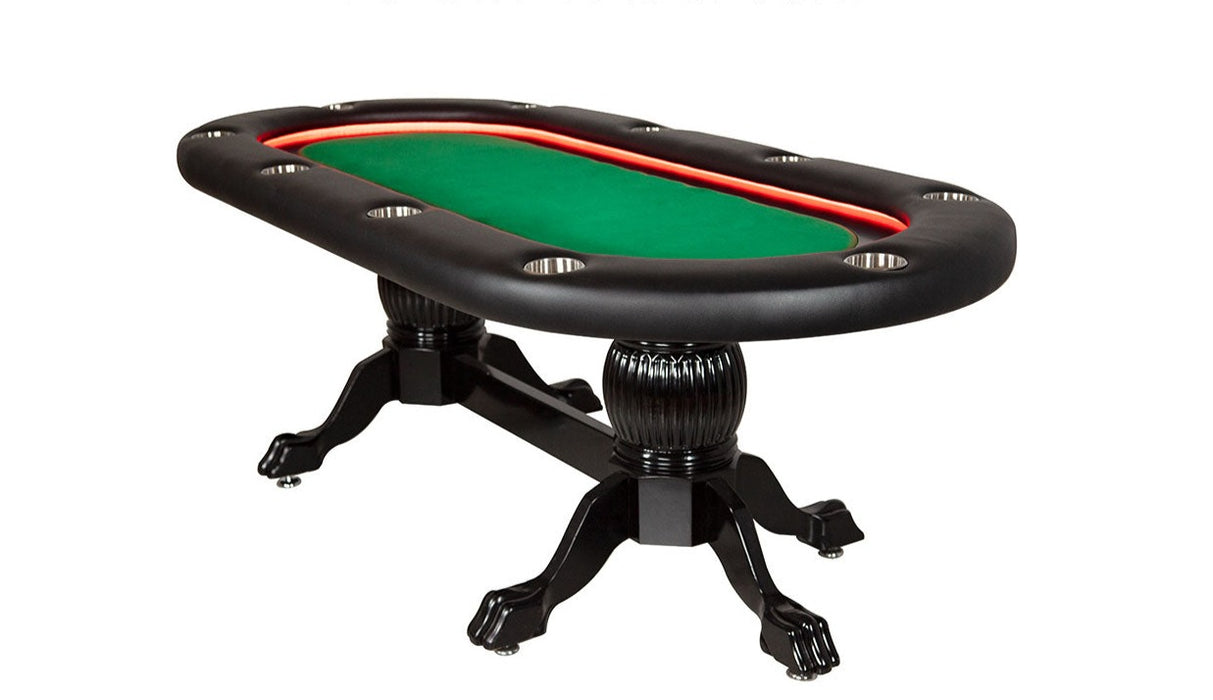 BBO Elite Alpha 94" LED 10 Player Poker Table 2BBO-ELTA