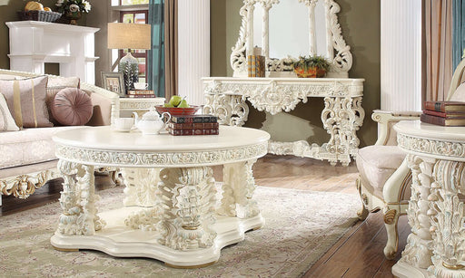 Homey Design Coffee Table Set White Gloss HD-8089 – 3PC