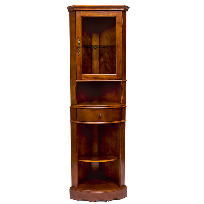 All Things Cedar Corner Curio Wood Cabinet LY06