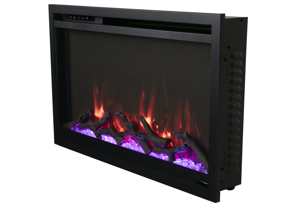 Amantii TRD-26-XS Traditional Extra Slim Electric Fireplace - 26” Wide