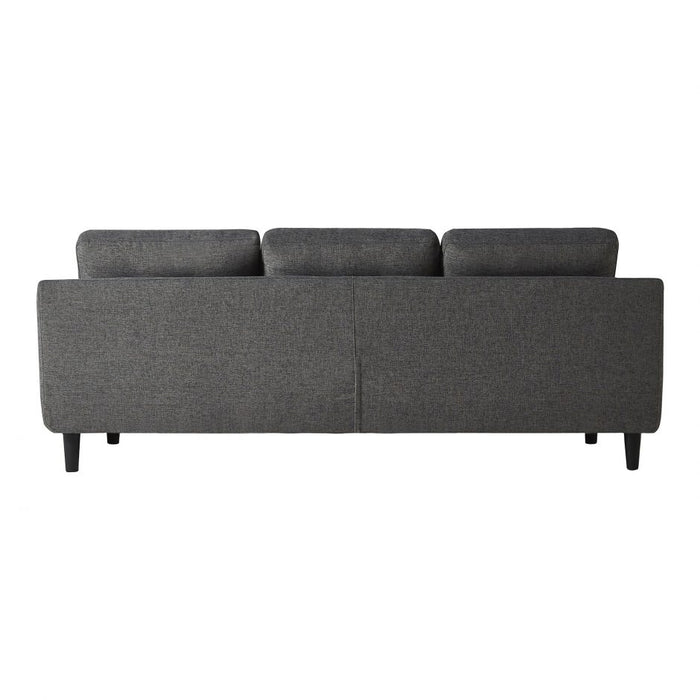 Moes Home Belagio Sofa Bed With Chaise Charcoal Left MT-1019-07-L