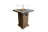 Elementi Rova Outdoor Bar Fire Pit Table 34" Square Patio Heater OFG224