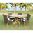 Padmas Plantation Xena Reclaimed Outdoor Round Teak Dining Table