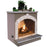 Cal Flame Porcelain Gas Outdoor Fireplace FMN1070