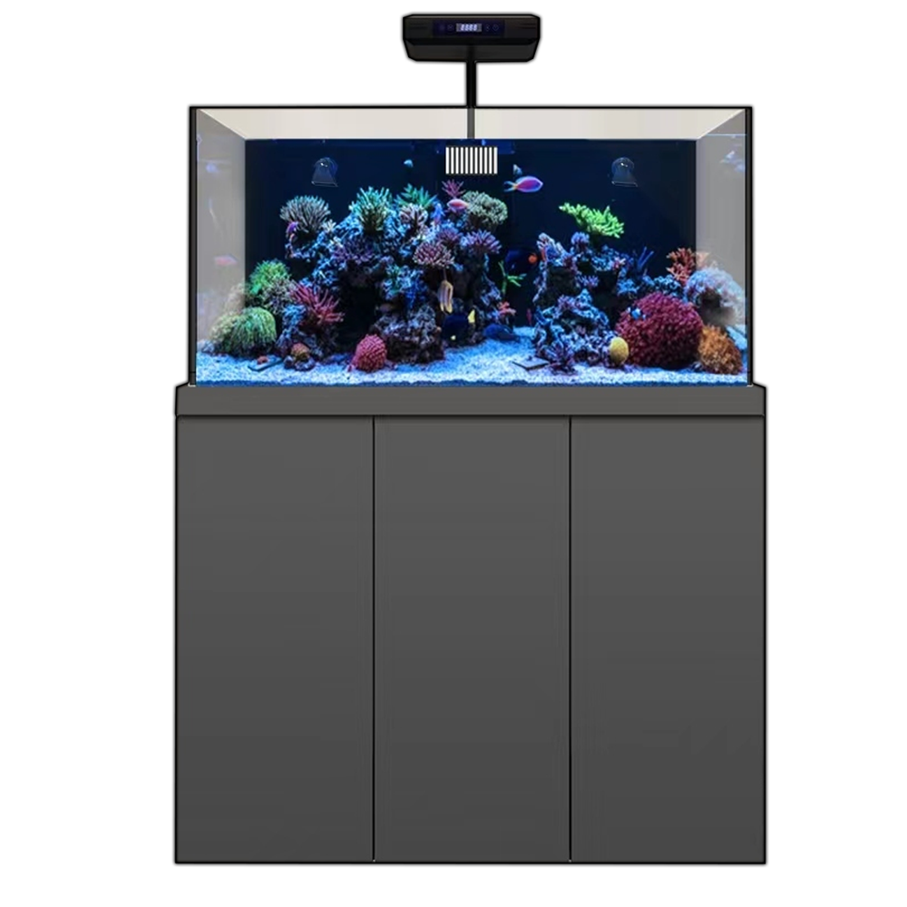 Aqua Dream Coral Reef Aquarium 135 Gallon Fish Tank Complete Set REEF-1260-SILVER
