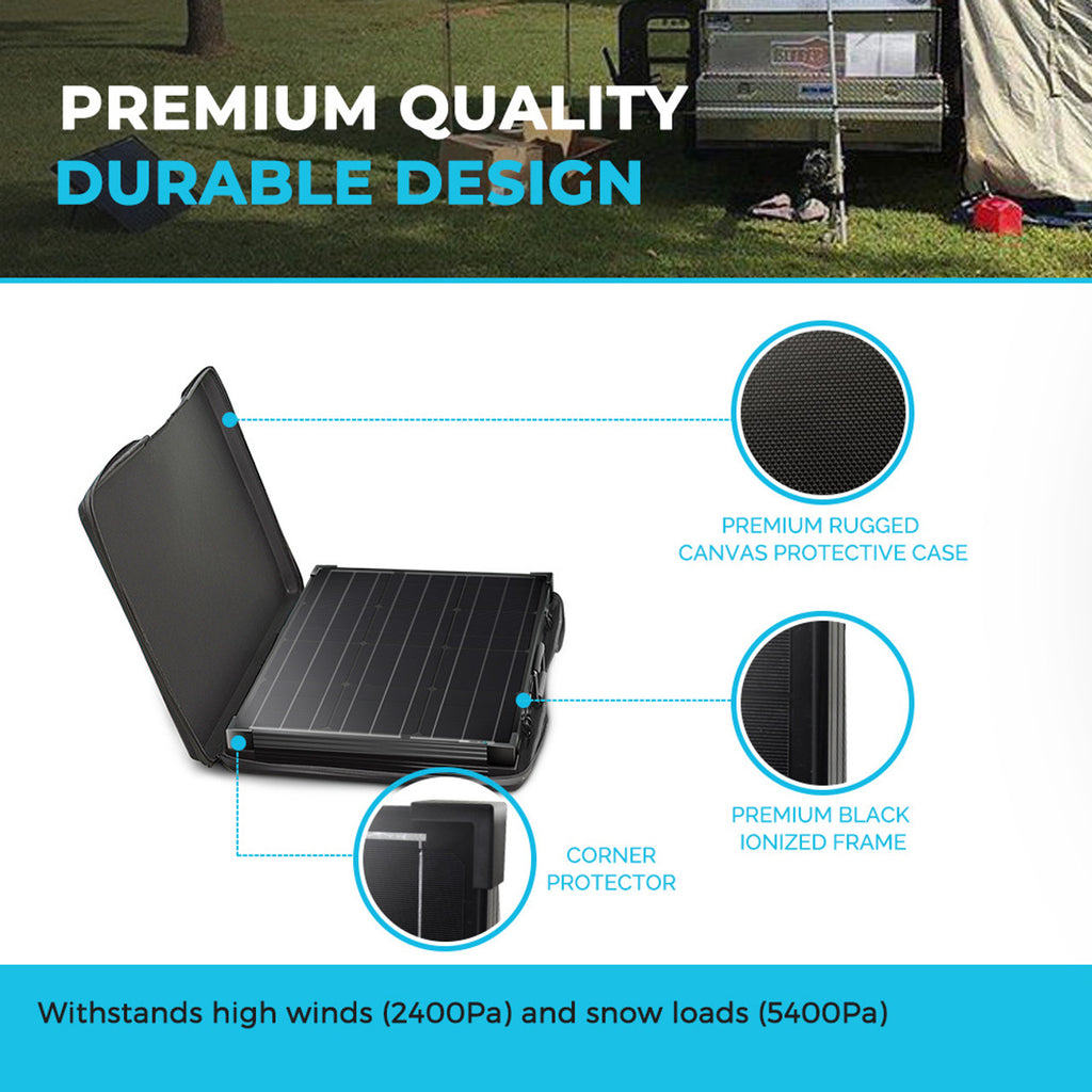 Rng Kit Renogy 100 Watt 12 Volt Monocrystalline Foldable Solar Suitcase with V