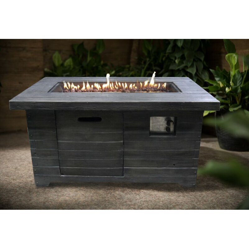 Polyresin Outdoor Fire Pit Table