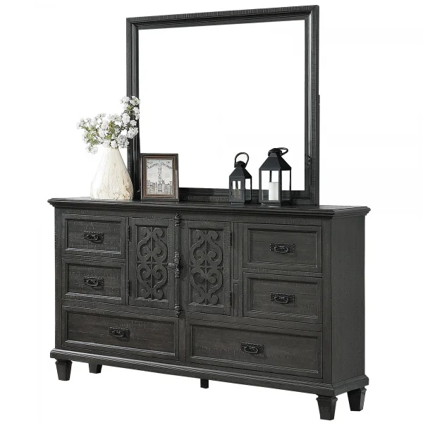 Best Quality Furniture Sleigh 6 Piece Bedroom Set, California King SLE-CK4NC
