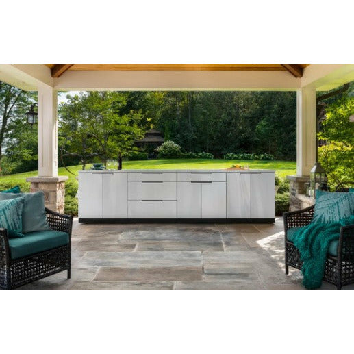 New Age Outdoor Kitchen Stainless Steel 6 Piece Cabinet Set 66050