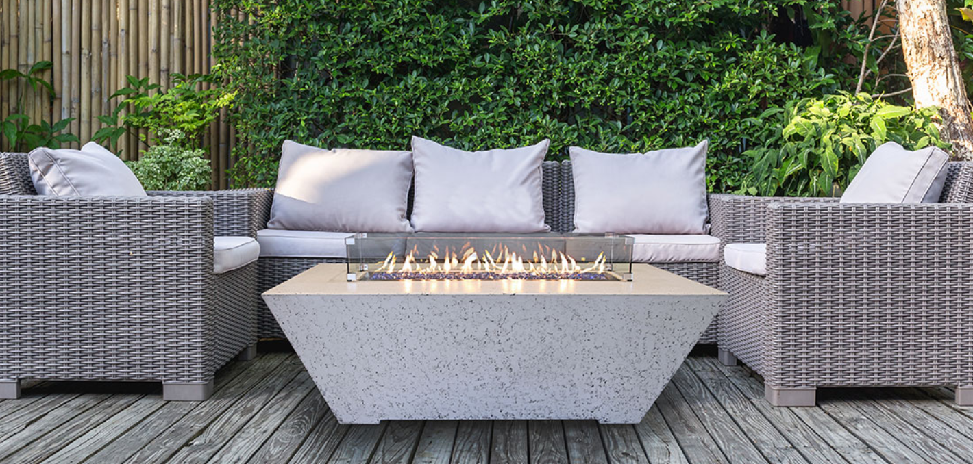 Canyon Gas Logs Olympus Fire Pit Table – 24″ Tall