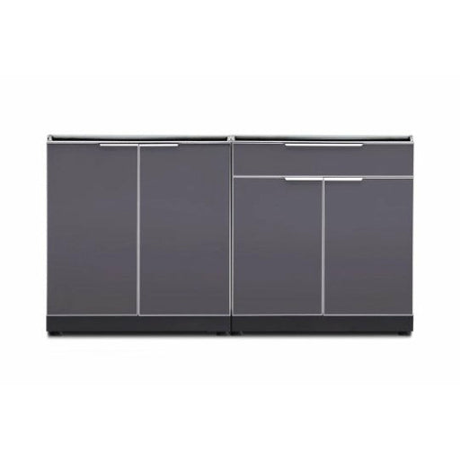 New Age Outdoor Kitchen Aluminum 2 Piece Cabinet Set