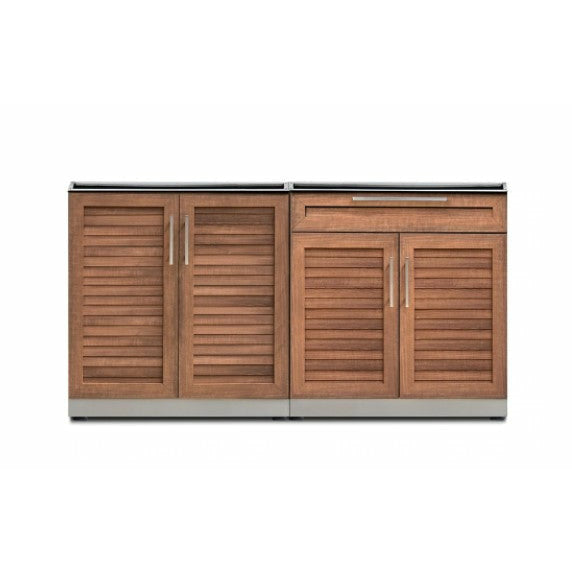 New Age Outdoor Kitchen Stainless Steel 2 Piece Cabinet Set