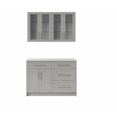 New Age Home Bar 5 Piece Granite Cabinet Set