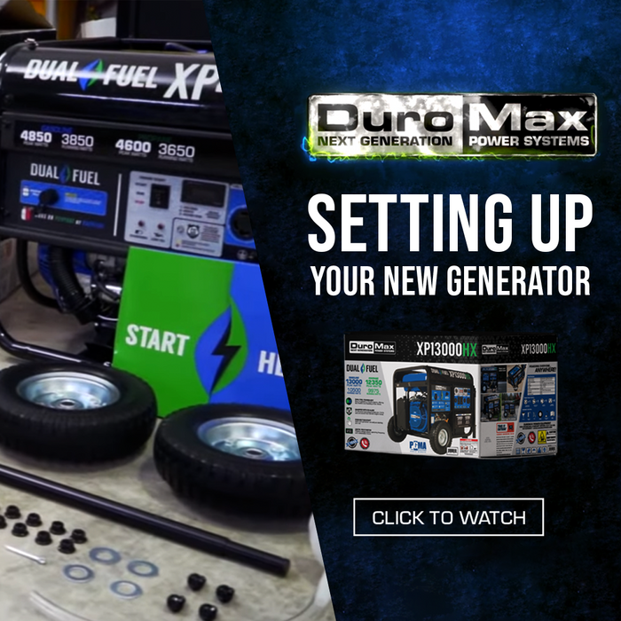 DuroMax 4,500 Watt Dual Fuel Portable Generator w/ CO Alert XP4500DX