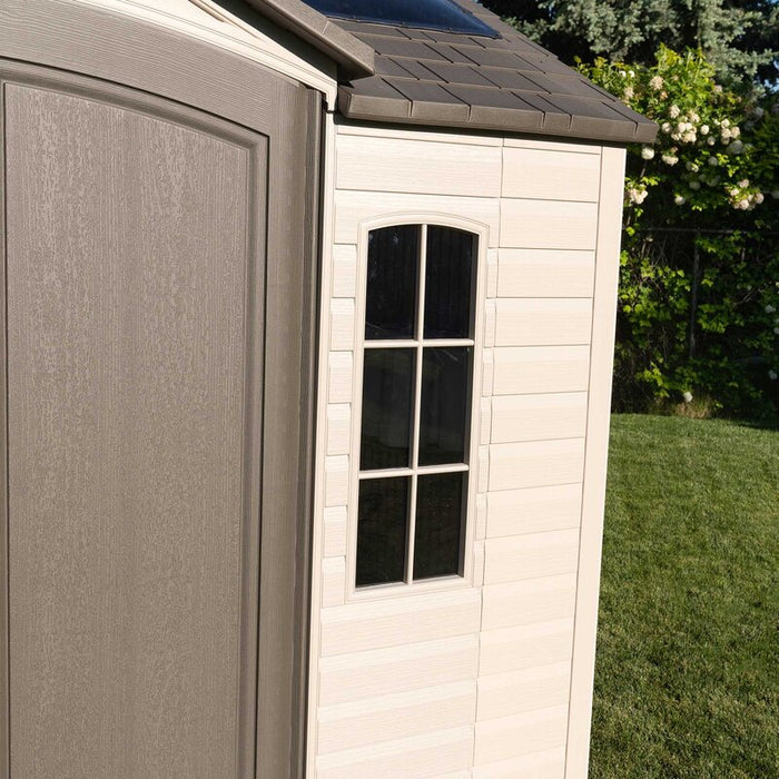 Side 10 ft. W x 8 ft. D Plastic Storage Shed