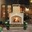 Cal Flame Steel Propane/Natural Gas Outdoor Fireplace FMN1072