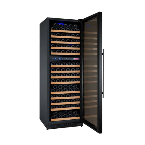 Allavino 24" Wide FlexCount II Tru-Vino 172 Bottle Dual Zone Black Right Hinge Wine Refrigerator