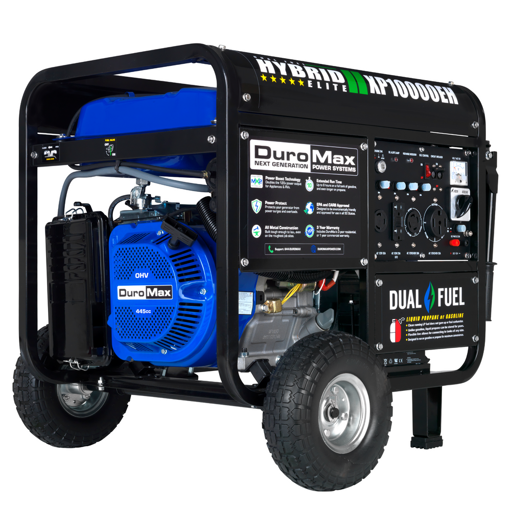 DuroMax 10,000 Watt Dual Fuel Portable Generator XP10000EH