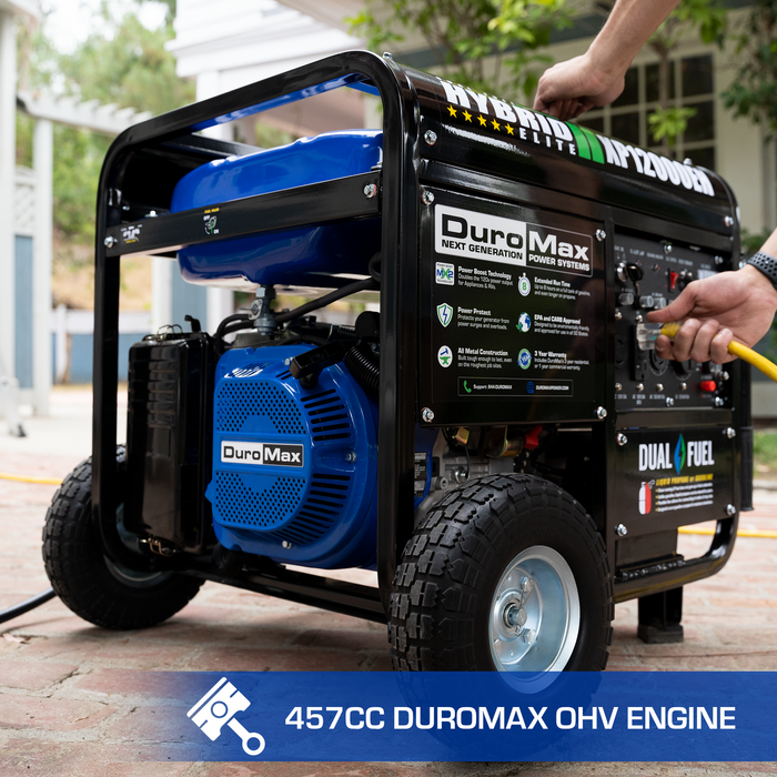 DuroMax 12,000 Watt Dual Fuel Portable Generator  XP12000EH