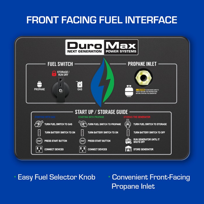DuroMax 13,000 Watt Dual Fuel Portable Generator XP13000EH
