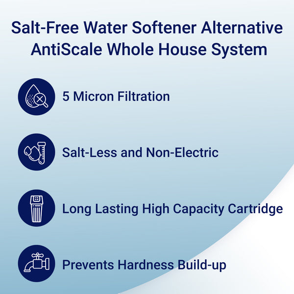 Rkin CBS PPH Salt-Free Water Softener AntiScale Whole House System