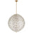 Foundry Chapman Myers Modern Sphere Chandelier In Antique Burnished Brass And Crystal CHC 5917AB/CG