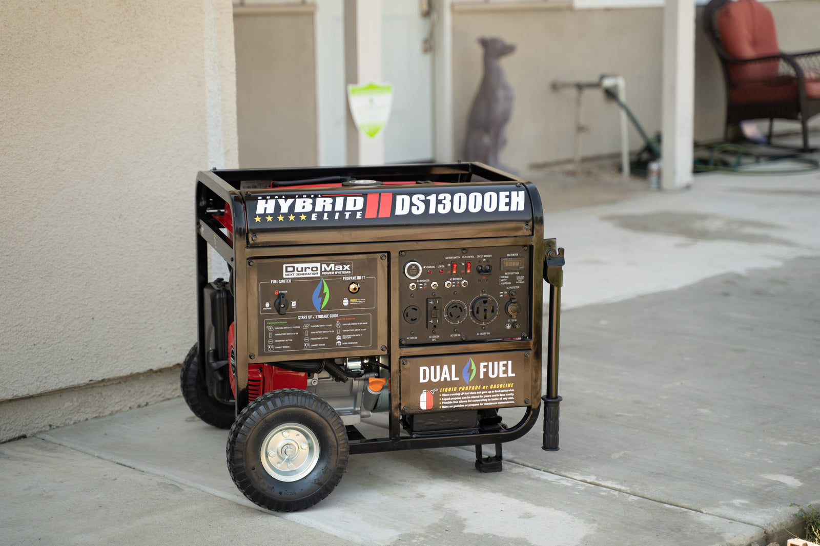 DuroMax 13,000 Watt Dual Fuel Portable Generator DS13000EH