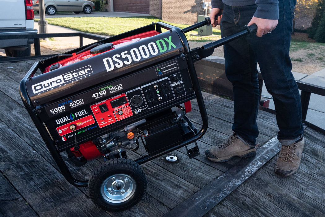 DuroMax 4,500 Watt Dual Fuel Portable Generator w/ CO Alert DS4500DX