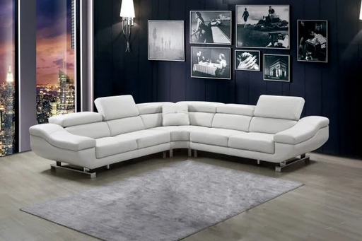 BQF 3 PC Leather Sectional S309