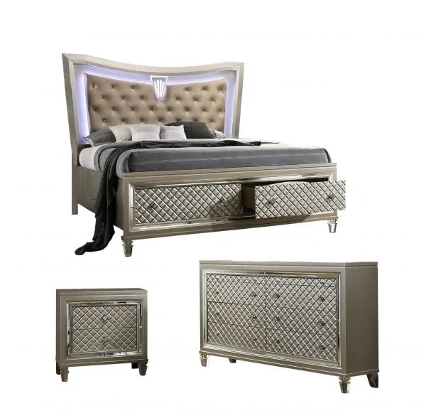 Best Quality Furniture Venetian Full Bedroom Set VEN-CK3