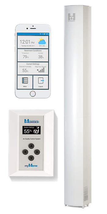 Humidex Basement Unit with HCS & myHome Wireless and Mobile Application (HCS-BmH-Hdex)