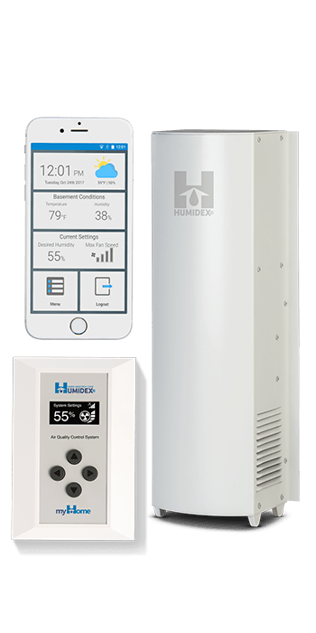 Humidex Crawlspace Unit with HCS & myHome Wireless and Mobile Application (HCS-CmH-Hdex)