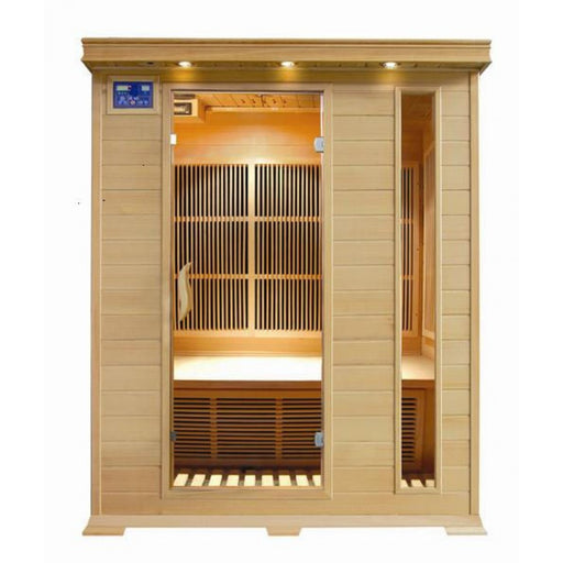 SunRay 3 Person Hemlock Sauna w/Carbon Heaters - HL300C Aspen