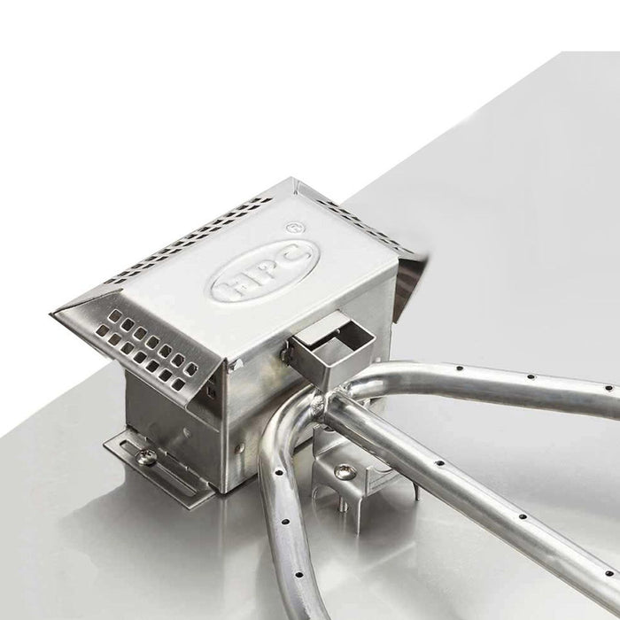 HPC Fire Electronic Ignition Fire Pit Kit, Rectangular Bowl Pan RBP-H ...