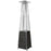 Radtec 89" Tower Flame Propane Patio Heater - Black & Grey Wicker (41,000 BTU) TF1-WK-BLK-GRY