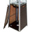 Radtec 89" Tower Flame Propane Patio Heater - Dark Brown Wicker (41,000 BTU) TF3-WK-DRK-BRN