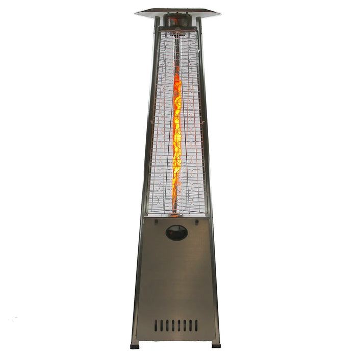 Radtec 93" Pyramid Flame Natural Gas Patio Heater - Stainless Steel Finish (41,000 BTU) 80-LLP-PT-HTR
