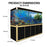 Aqua Dream 400 Gallon Tempered Glass Aquarium Black and Gold AD-2300-BK