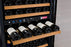 Allavino 24" Wide FlexCount II Tru-Vino 56 Bottle Dual Zone Black Left Hinge Wine Refrigerator